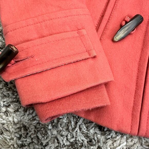 Anthropologie Elevenses Toggle Button Hooded Wool Jacket Pea Coat 0 XS - Picture 5 of 9